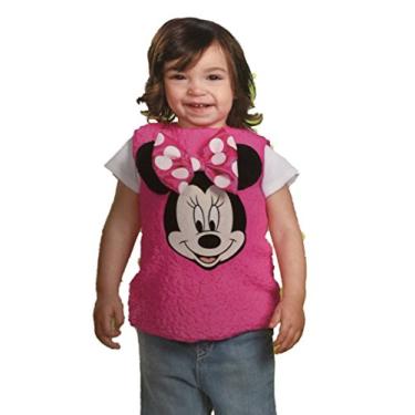 Imagem de Disney Infant Toddler Girl Plush Pink Minnie Mouse Costume Pull-Over Vest 2T