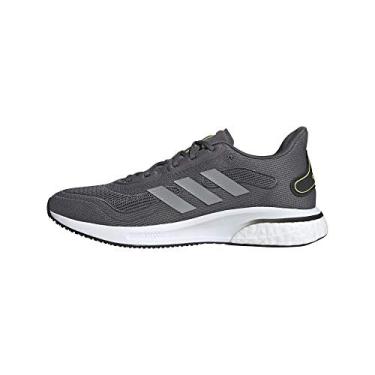 Imagem de adidas Supernova Masculina, Cinza/Prata Metálico/Verde Sinal, 7