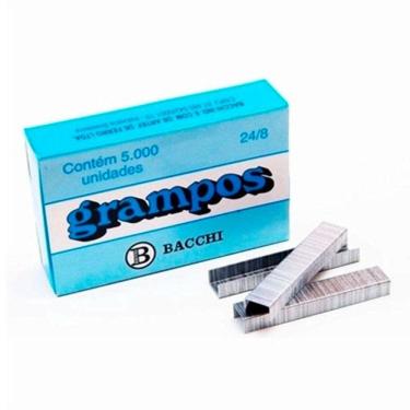Imagem de Grampo galvanizado 24/8  com 5000 unidades Bacchi