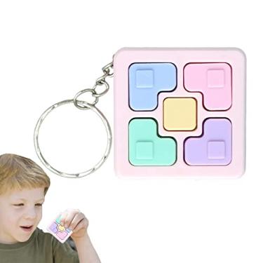 Imagem de Jogo da Memória Portátil - Cérebro movido a bateria Fast Light Up Jogo de Memória para Crianças | Pingentes de chaveiro portátil para crianças, meninos, meninas, adolescentes, adultos, Aelevate