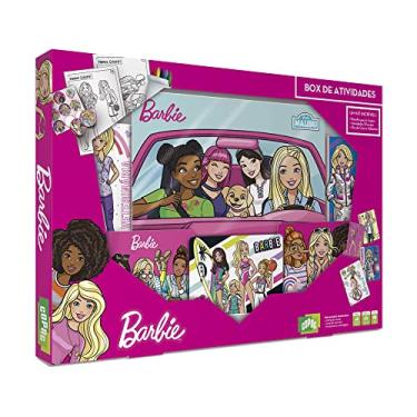 Imagem de Box De Atividade Barbie Jogo Brinquedo Carton Colorir Cartas, Copag, Multicor