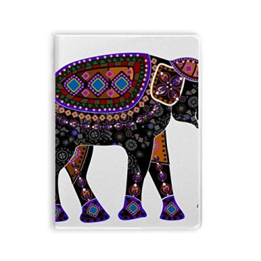 Imagem de Caderno colorido de elefante chinês, minoriano, capa de chiclete, diário de capa macia