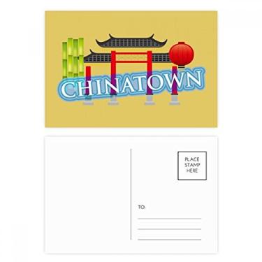 Imagem de Bambu Memorial Gateway China Town conjunto de cartões postais de aniversário cartão de agradecimento