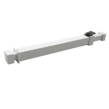 Imagem de Ideal Security Barra de segurança para janela deslizante ou barra de janela de porta de pátio com trava à prova de crianças, extensível, segurança de janela, branca (27 a 40 cm)