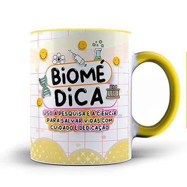 Imagem de Caneca xicara Biomédica Biomedicina ciência 24 (Amarela)