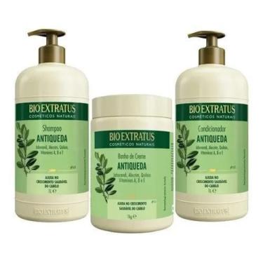 Imagem de Kit Antiqueda Bioextratus Jaborandi 1 L ( Shampoo +  Condicionador + M
