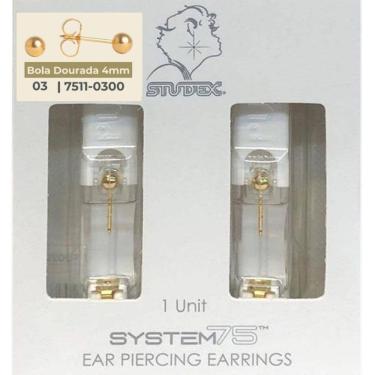 Imagem de Brinco Studex System 75 Adulto Bola Dourada 4Mm - 03