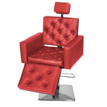 Imagem de Cadeira Poltrona de Cabeleireiro Evidence Luxo Ap Vermelho