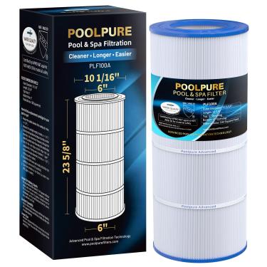 Imagem de POOLPURE Filtro de piscina PLF100A substitui Pentair CC100, CCRP100, PAP100, PAP100-4, Ultral-C3, Unicel C-9410, R173215, Filbur FC-0686, 59054200, 160316, 160354, Predator 160354, Predator 100A 00, C