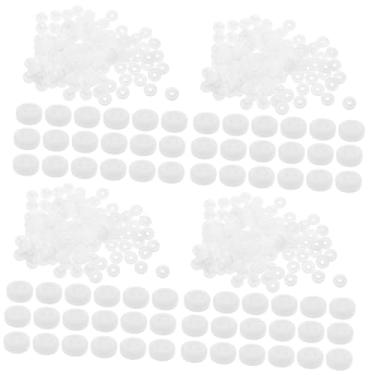 Imagem de VILLCASE 400 Conjuntos De Pressão Estalos Botões De Roupas Botões De Substituição De Roupas Botões De Camisa Botões Sem Costura Sem Costurar Botões Dedicada Plástico Branco Bebê Suíte
