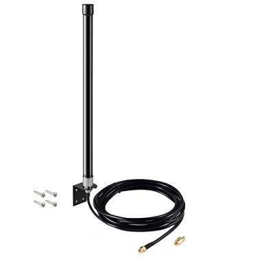 Imagem de Antena de fibra de vidro WiFi de banda dupla de longo alcance 10dBi, 2,4 GHz, 5 GHz, para roteador WiFi, PCI-E, repetidor de cartão de rede, sem fio, reolink, câmera IP Netgear TP-Link, Roteador ASUS