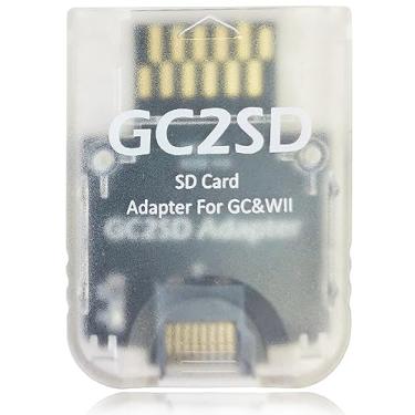 Imagem de Hyamass GC2SD Gamecube Memory Card Adapter for Emulator, Shell & Accessories with Micro SD Support - Plug and Play, Portable for Wii and Gamecube (Clear)
