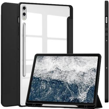Imagem de NINKI Capa para Galaxy Tab S10 Plus 2024 / Galaxy Tab S9 Plus/Suporte para Galaxy S9 FE Plus, (porta-lápis, hibernar/despertar automático) à prova de choque TPU + capa protetora de couro PU para