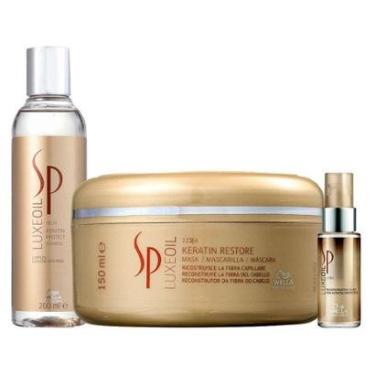 Imagem de Kit SP System Professional Luxe Oil Keratin - Shampoo e Óleo e Máscara-Unissex