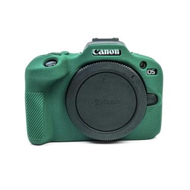 Imagem de MUZIRI KINOKOO Capa para Canon EOS R100, capa protetora de silicone macio para câmera sem espelho Canon EOS R100/EOSR100 - capa de silicone R100 com ajuste fino antiarranhões - verde