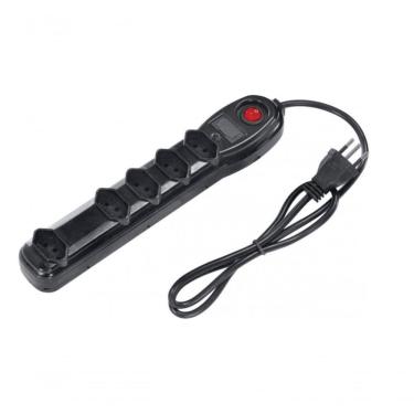 Imagem de Filtro De Linha 5 Tomadas Com Fusivel E Chave Cabo Pp 3X0,75 0,75M Fl5T Pacote Plastico