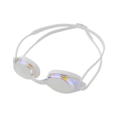 Imagem de Dynwave Óculos de natação, proteção ampla para os olhos, óculos de natação, óculos anti para mergulho com snorkel, esportes aquáticos internos, branco