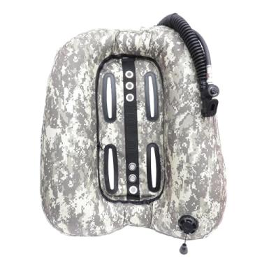 Imagem de Aosekaa Tanque de asa de donut de mergulho com snorkeling, conjunto de BCD de mergulho, 20 kg, fácil de usar, equipamento de mergulho, compensador de flutuabilidade BCD, para mergulho com snorkel,