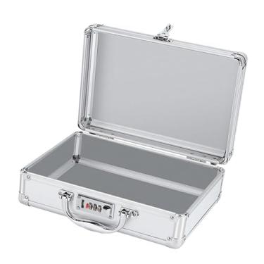 Imagem de Generic Maleta de transporte de alumínio, maleta de alumínio, maleta de ferramentas portátil com fechadura, maleta de ferramentas de alumínio para, senha S