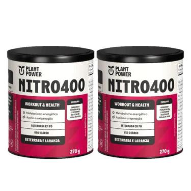 Imagem de 2x Nitro400 Plant Power Beterraba E Laranja 270g, Beterraba e Laranja