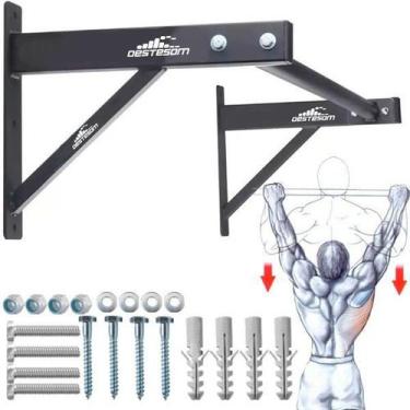 Imagem de Barra Fixa De Parede Musculação exercício funcional Treinar Em Casa - 