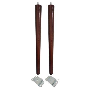Imagem de Pe Palito 70cm Chapa Reta Metal Aço - Jthome, Imbuia Marrom Escuro, 2