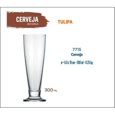 Imagem de 06 Taça Cerveja Tulipa 300ml-artesanal-pilsen-premium-ipa - Nadir Figu