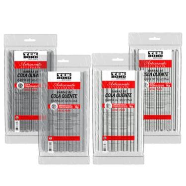 Imagem de Cola Quente Bastão Fina 1kg Translucida Tekbond De 78 a 80 Bastão - TE