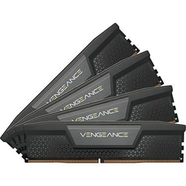 Imagem de CORSAIR VENGEANCE DDR5 RAM 96GB (4x24GB) 6400MHz CL32 Intel XMP iCUE Memória de computador compatível - Preto (CMK96GX5M4B6400C32)