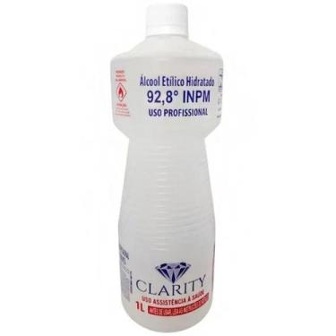 Imagem de Álcool Etílico Hidratado 92% Bactericida - 1 Litro - Clarity