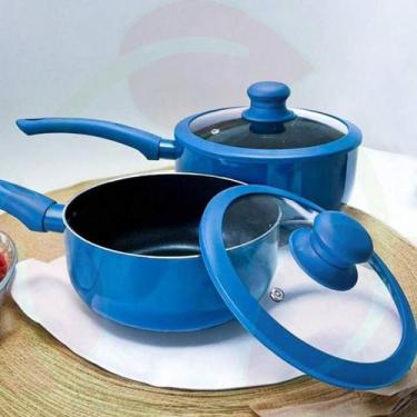 Imagem de Jogo Panelas Antiaderente Revestimento Nanoceramica 5 Peças - LEHAVÍ, 