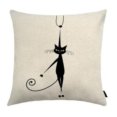 Imagem de Almofada Cat Estampada 40x40cm E10 - FASTLAR