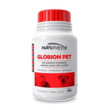 Imagem de Suplemento Nutripharme Globion Pet 30 Comprimidos para Cães e Gatos
