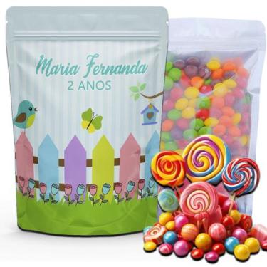 Imagem de Kit Festa Com 5 Saquinhos Em Pé 12x19cm Vários Temas - Mundo da Bina, 