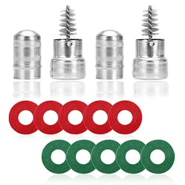 Imagem de Kit de limpeza de terminal de bateria 12 em 1 - ferramenta essencial para prolongar a vida útil da bateria marítima do carro com 12 peças de protetor de arruelas de fibra e 2 peças de escova de