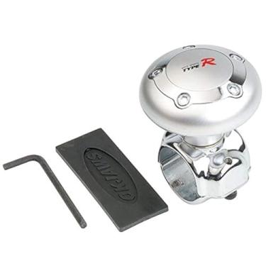 Imagem de TOTMOX Impulsionador de Volante Universal, Botão Rotativo para GM, Caminhão e Ônibus, Prata