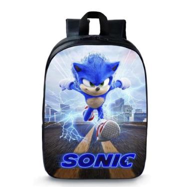 Imagem de Mochila Pré Escolar Pequena Infantil Creche Super Sonic Novidade 71 - 