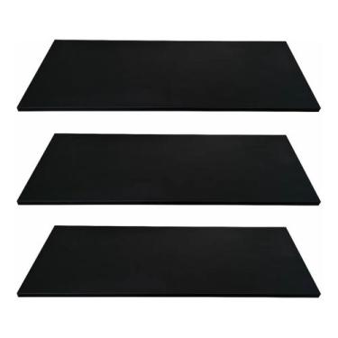 Imagem de Kit 3 Prateleiras suporte Invisível Preto - Sr Fabrica de Moveis 