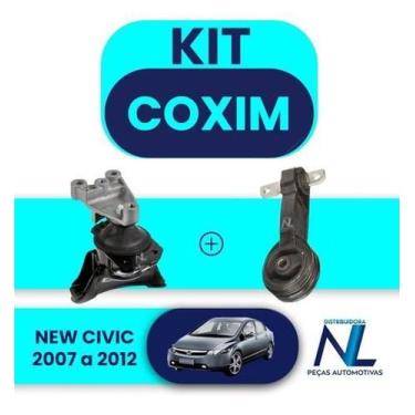 Imagem de Kit Coxim Calço Direito E Câmbio Honda New Civic 2007 A 2011 - Shockbr