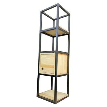 Imagem de Nicho / Estante de Parede - Madeira e Ferro - Estilo Industrial - Mode