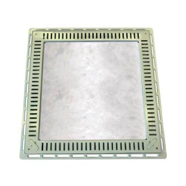 Imagem de Tampa Casa Máquina Piscina Rebaixada Simples Grelha 80x80 B1 - G.D.A. 