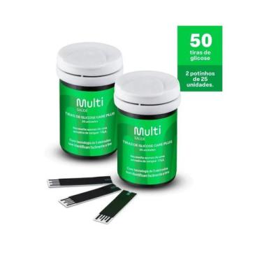 Imagem de Tiras De Glicemia Care Plus 50 Tiras Reagentes - Multilaser - G-Tech