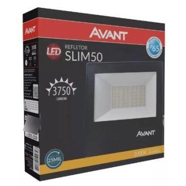 Imagem de Refletor Avant Led Slim 50W IP65 Uso Externo Bivolt, 3000 K - Branco Q