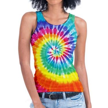 Imagem de Regata Tie Dye Feminina Blusa Roupas Camiseta Est24 - Alemark, Malha P