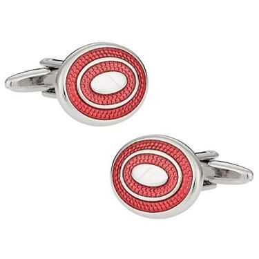 Imagem de Abotoaduras vermelhas com caixa de apresentação Cuff-Daddy