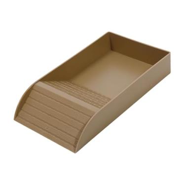 Imagem de ＡＷＨＡＯ Prato de alimentação de tartaruga, tigela de terrário, tigela para répteis, alimentador de tartaruga para hamster, Brown L