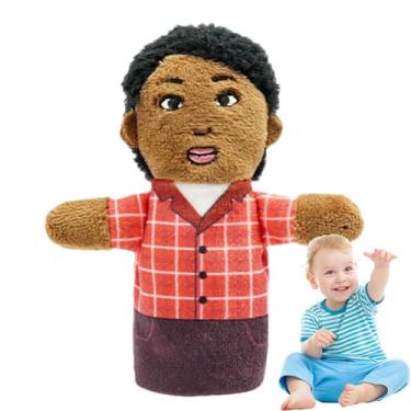 Imagem de Fantoches de dedo para negros, fantoches de dedo para família para crianças,Desenho animado de pessoas negras contando histórias de fantoches de dedo - Os negros dos desenhos animados que contam histó