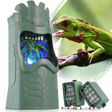 Imagem de NEPTONION Fonte de água para répteis com filtração CI, filtro ruim, desligamento automático e lembrete de refil de LED, ótimo para camaleões, sapos, lagartixas e verde iguana (um filtro extra