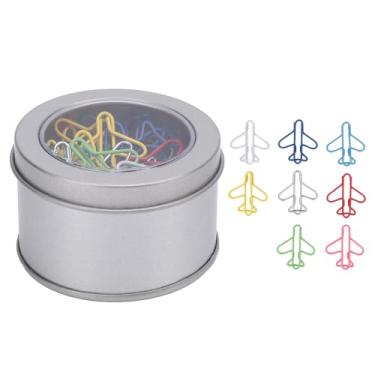 Imagem de 50 Clipes de Papel, Clipes de Papel Em Forma de Avião, Material de Ferro, Marcadores Decorativos, Clipe de Planejador Com Organização de Papéis, Livros de Marcação para