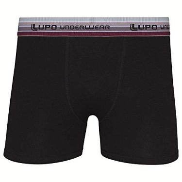Imagem de Cueca Lupo Boxer 765-002 Algodão com Elastano Preto P